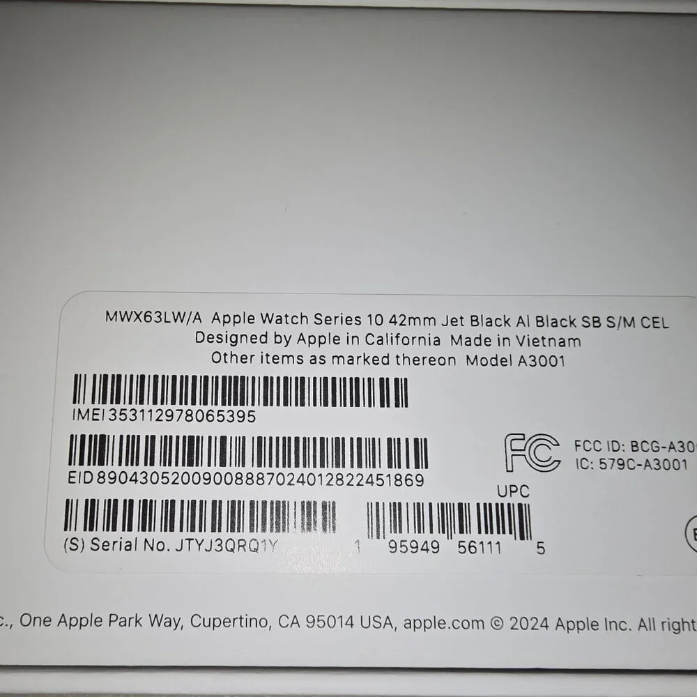 Apple Watch Series10 42mm.No Charger.Unlocked.Minor surface scratches